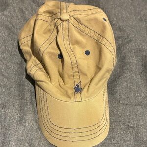 Polo by Ralph Lauren Tan Cap with Blue Logo